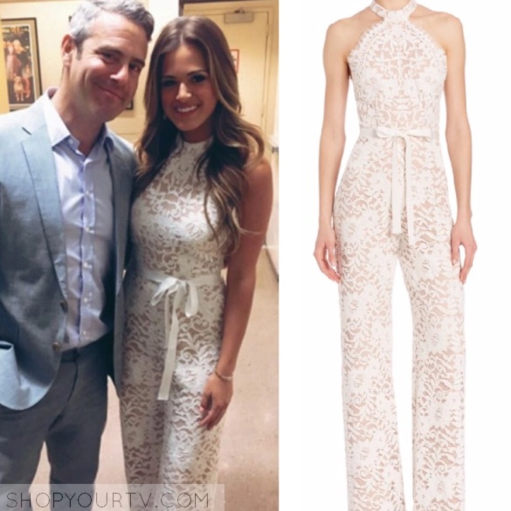 Alexis lace halter jumpsuit